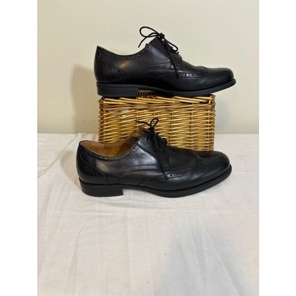 Men\'s Florsheim Leather Wingtip Oxford Dress Shoes Black 13 D main image 9